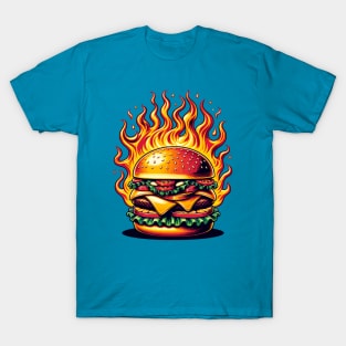 Fire burger T-Shirt